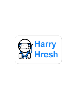 Harry Hresh Kiss-Cut Vinyl Decals